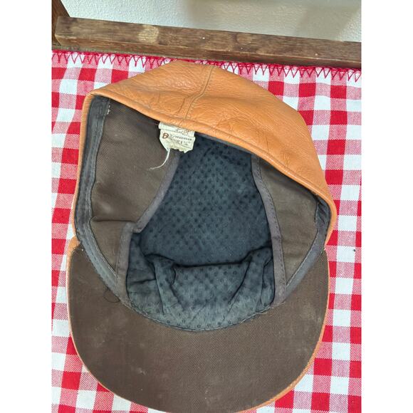 Aristacap Leather hat - newsboy hat - cap - handmade - womans hat. Union made